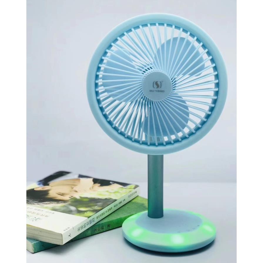 🔥XẢ LỖ🔥 Quạt cầm tay mini tích điện, có thể gập gọn để bàn, pin siêu bền, Quạt để bàn FS-01 PIN 4000MAH Có 3 Chế Độ Gió