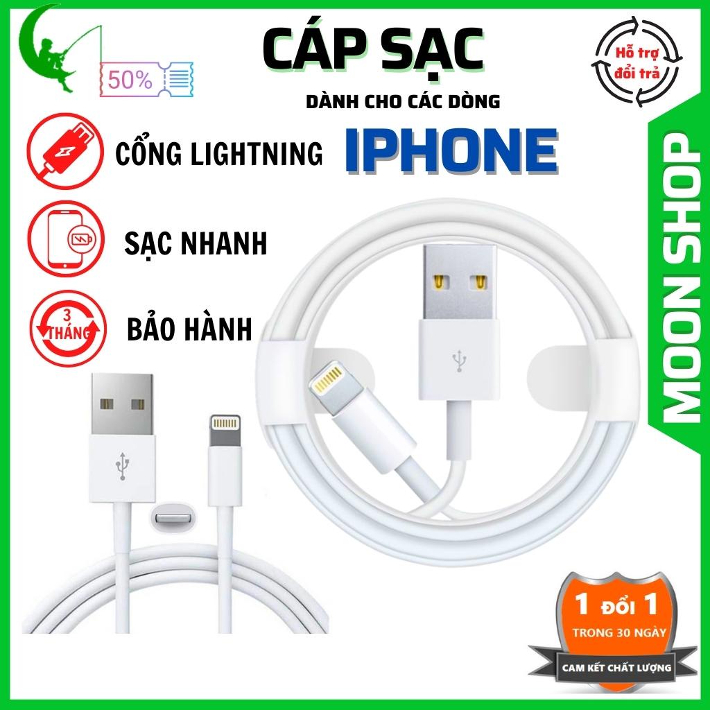 Cáp sạc nhanh dành cho IP5/5s/6/6s/7/8/7plus/8plus/x/xsmax/11/12/13/pro/promax-Sạc nhanh