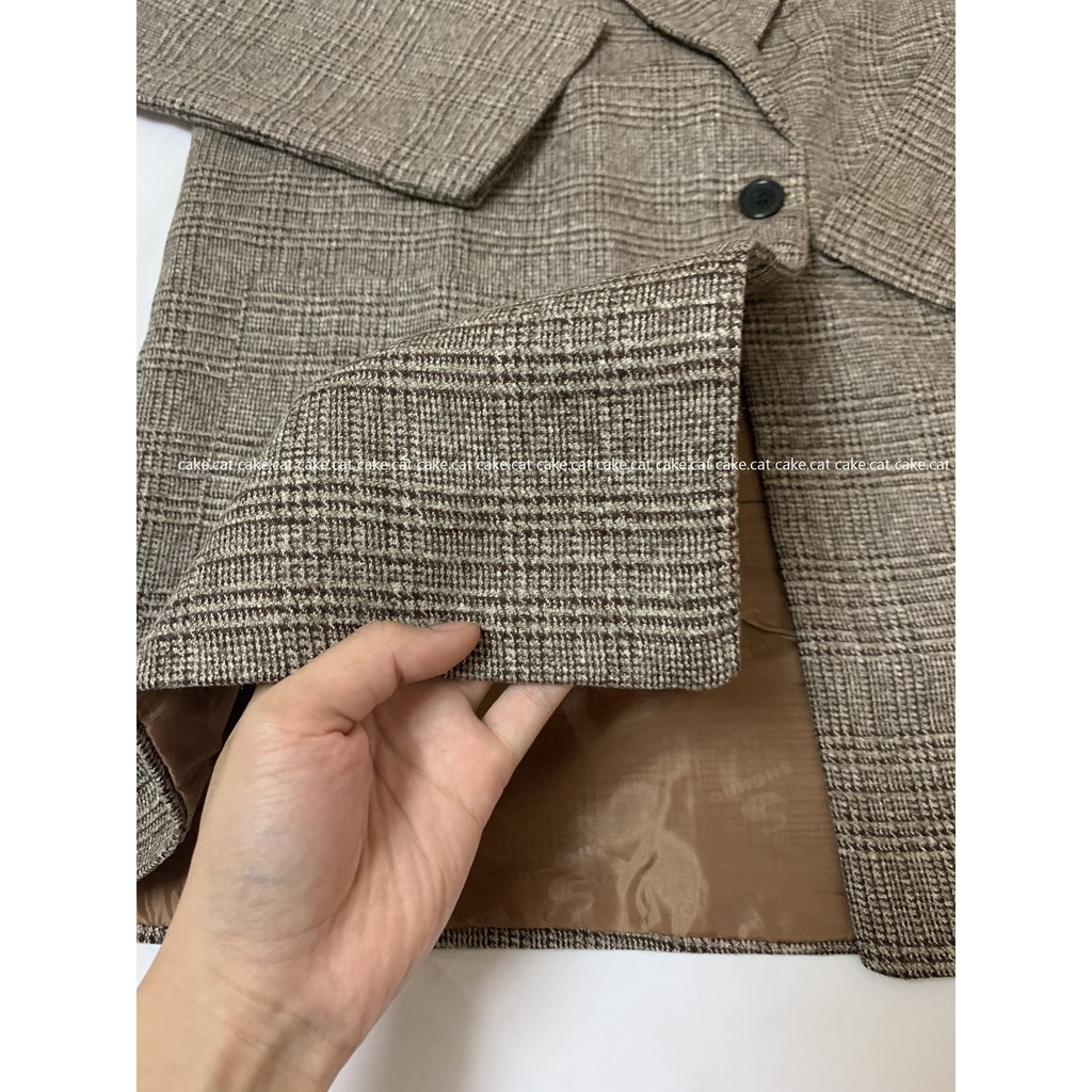 [CÓ SẴN] ÁO BLAZER DẠ 2 LỚP 1 CÚC (ảnh/video thật)