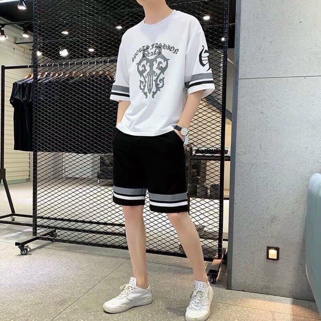 SÉT ĐỒ BỘ QUẦN + ÁO, ĐỒ BỘ THỂ THAO NAM IN HỌA TIẾT CỰC ĐẸP