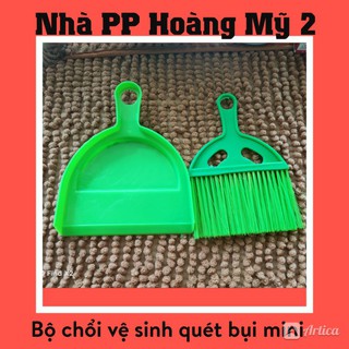 Bộ chổi quét bụi và hốt rác mini