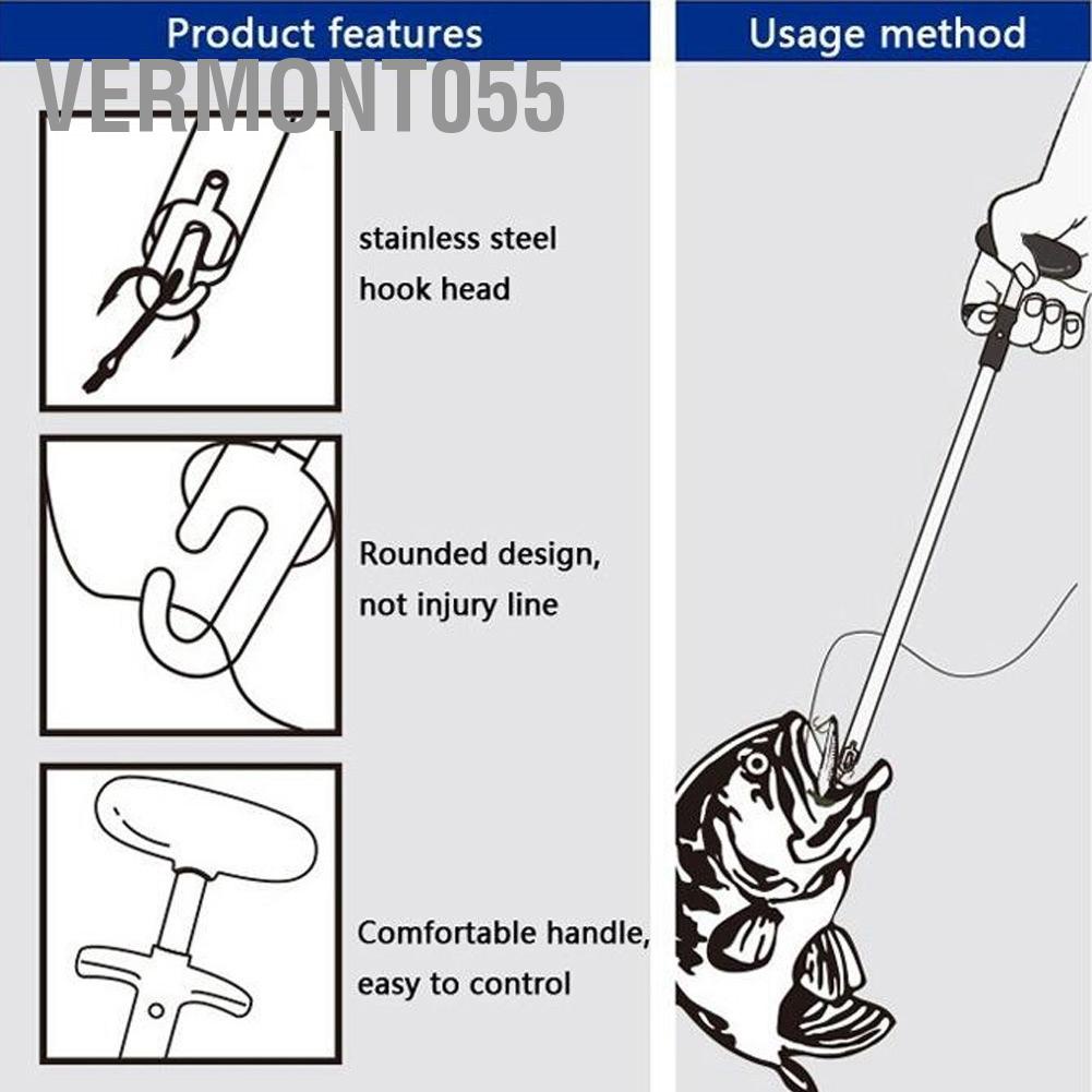 Hàng Hot Di động T ‑ Shape Hook Loại bỏ Công cụ Máy tách lưỡi Lưỡi câu Máy vắt nước Phụ kiện câu cá biển Hàng giao ngayVermont055
