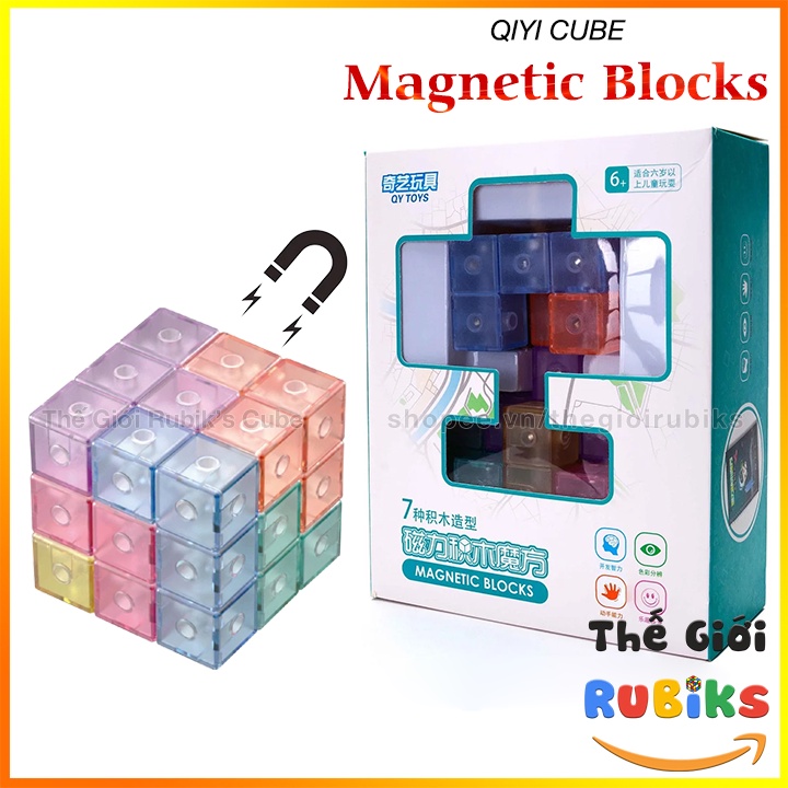 Rubik Magnetic Blocks Building QiYi MoYu YJ Nam Châm Biến Thể Thể Rubic 3x3 Cube