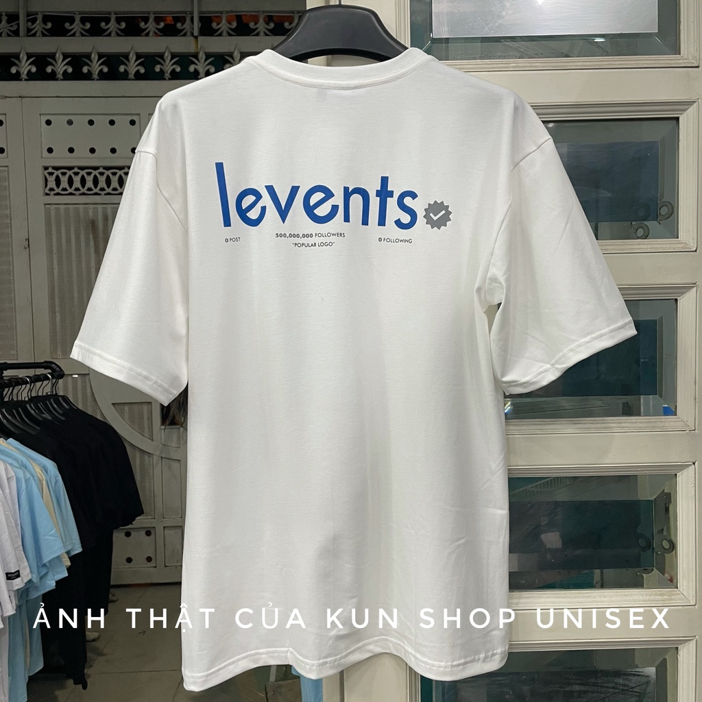 Áo thun unisex Lì Ven Popular Logo Nam nữ Full tag