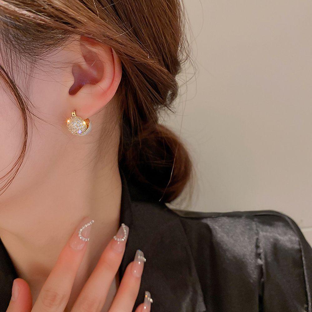 Mxgoods Khuyên Tai Mặt Tròn Mạ Màu Phim Nhiều Kiểu Dáng Thanh Lịch Thời Trang Dành Cho Bạn Nữ