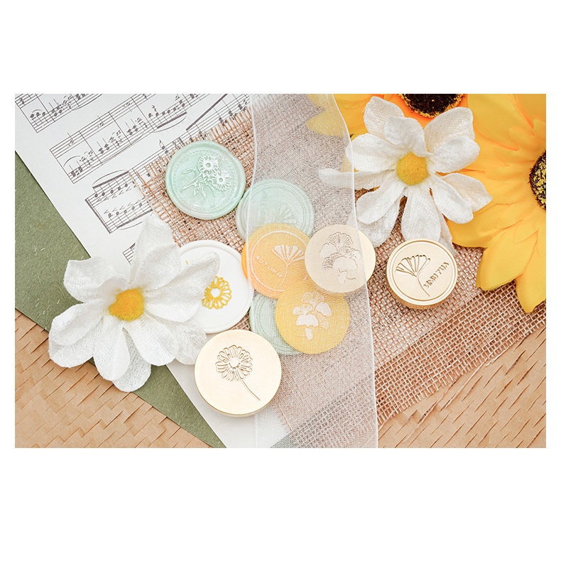 Con Dấu Đóng Sáp Niêm Phong Thiệp Mời Đám Cưới Hình Cây Sự Sống Kiểu Retro