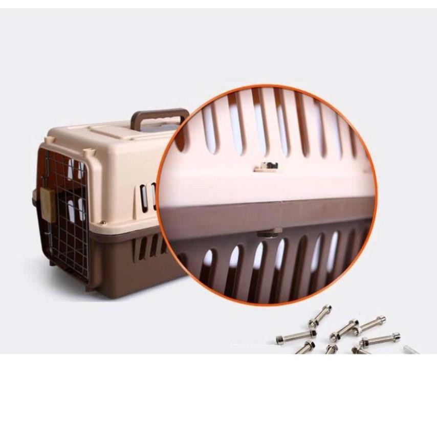 Lồng hàng không CTVD Size 1 &amp; 2 Lồng vận chuyển chó mèo thú cưng loại nhỏ và vừa