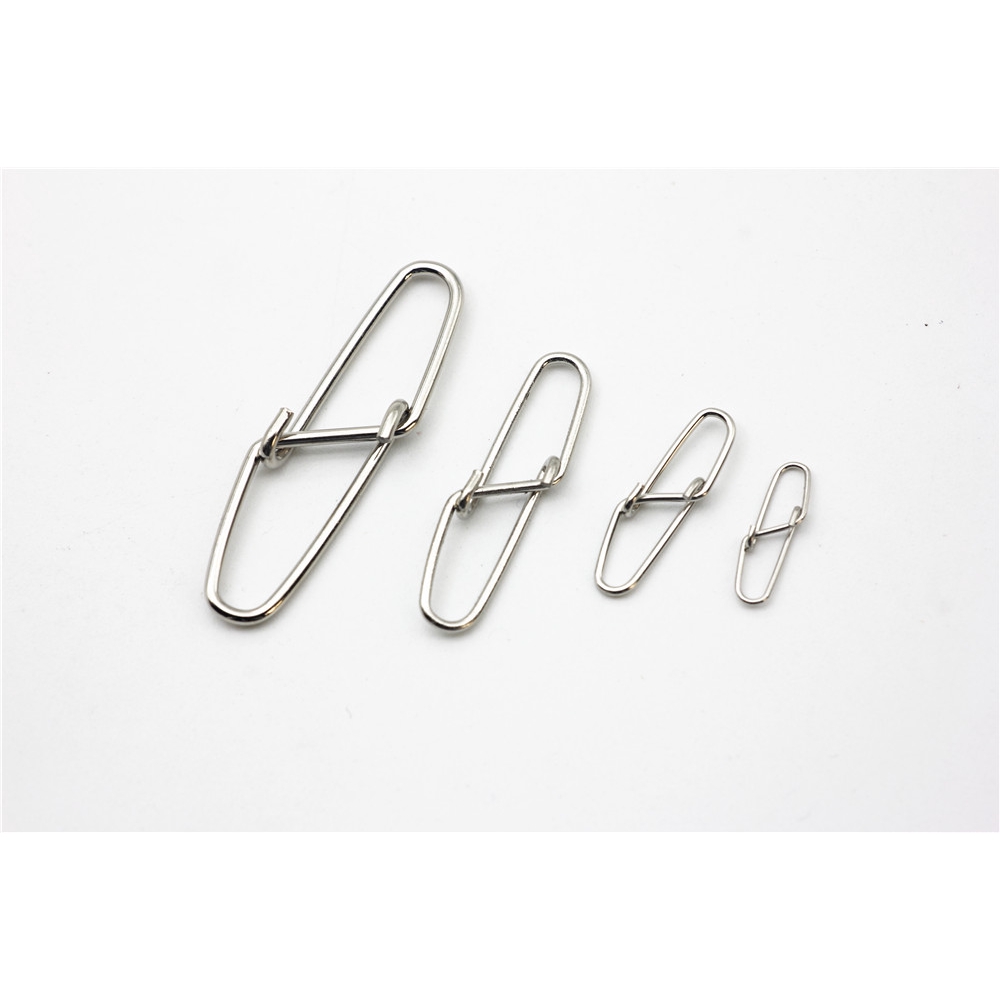 Set 50 khóa câu cá bằng thép không gỉ tiện dụng 0 # - 6 #