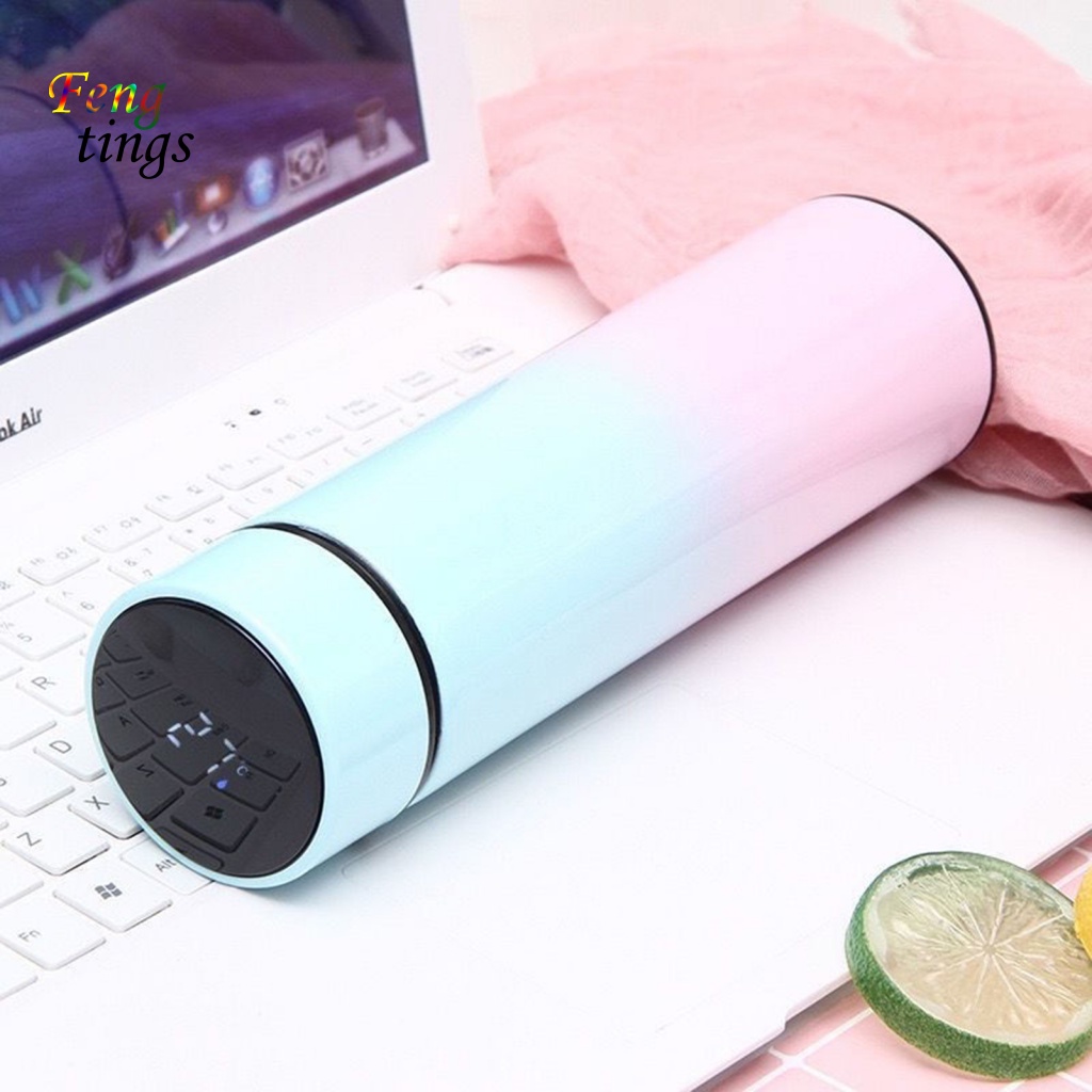 Bình Chân Không Giữ Nhiệt Có Đèn LED Kỹ Thuật Số Chống Gỉ Cho Trường Học