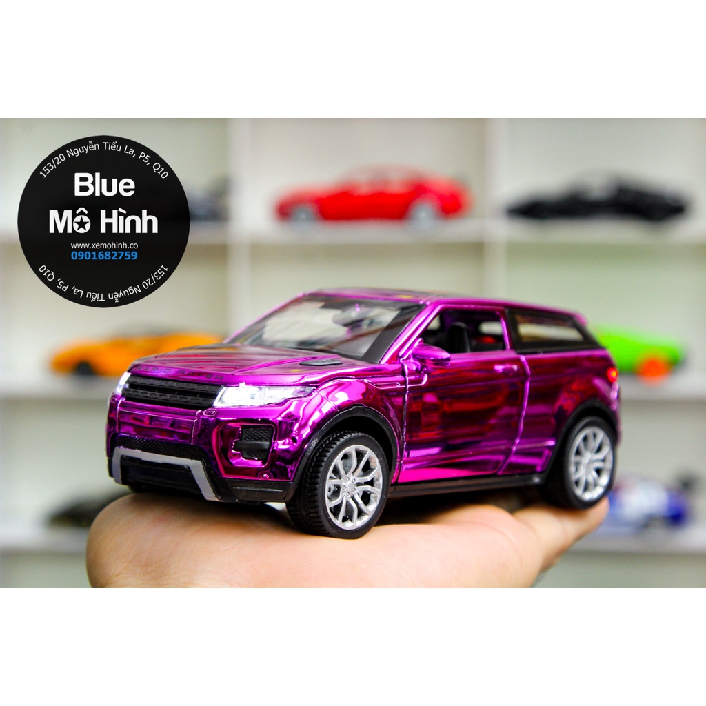 Blue mô hình | Xe mô hình Range Rover Evoque Crom tỷ lệ 1:32