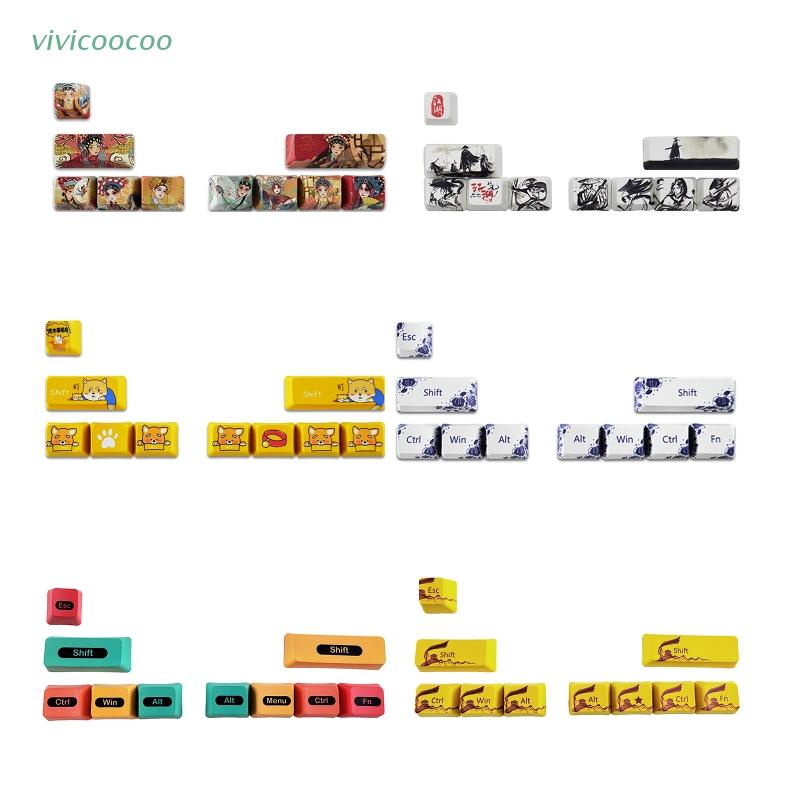 Set 10 nút bàn phím cơ VIVI OEM SHIFT ESC R1