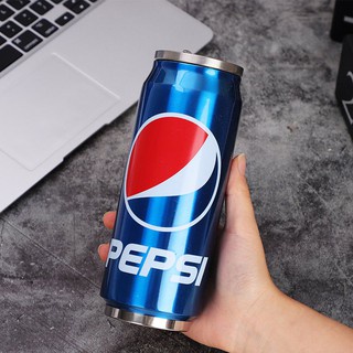 Bình giữ nhiệt hình lon coca Inox 304 có ống hút tiện lợi thuận tiện new 2021