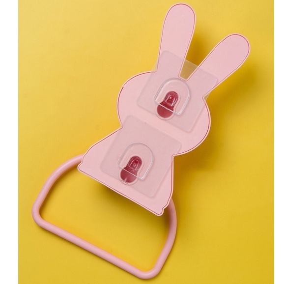 Giá treo khăn tắm XIAODUOJIAJU không cần khoan thiết kế phong cách hoạt hình xinh xắn 365