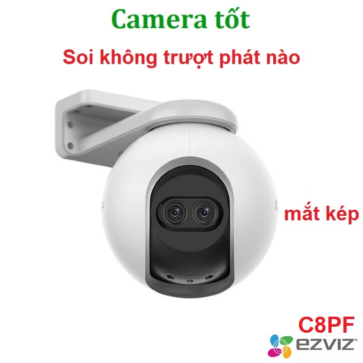 Camera Ezviz C8PF 2MP Mắt Kép - AI Thông minh- Xoay 360 độ- Đàm thoại 2 chiều