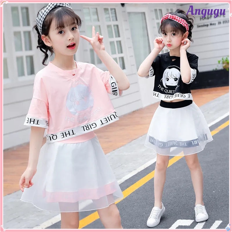 Bộ Đồ Thời Trang 2 Món Áo Thun + Chân Váy Hàn Quốc Chất Lượng Cao Cho Bé Gái Từ 3 Đến 4 Đến 5 Đến 6 Đến 7 Đến 8 Đến 9 Đến 10 Đến 11 12 Tuổi