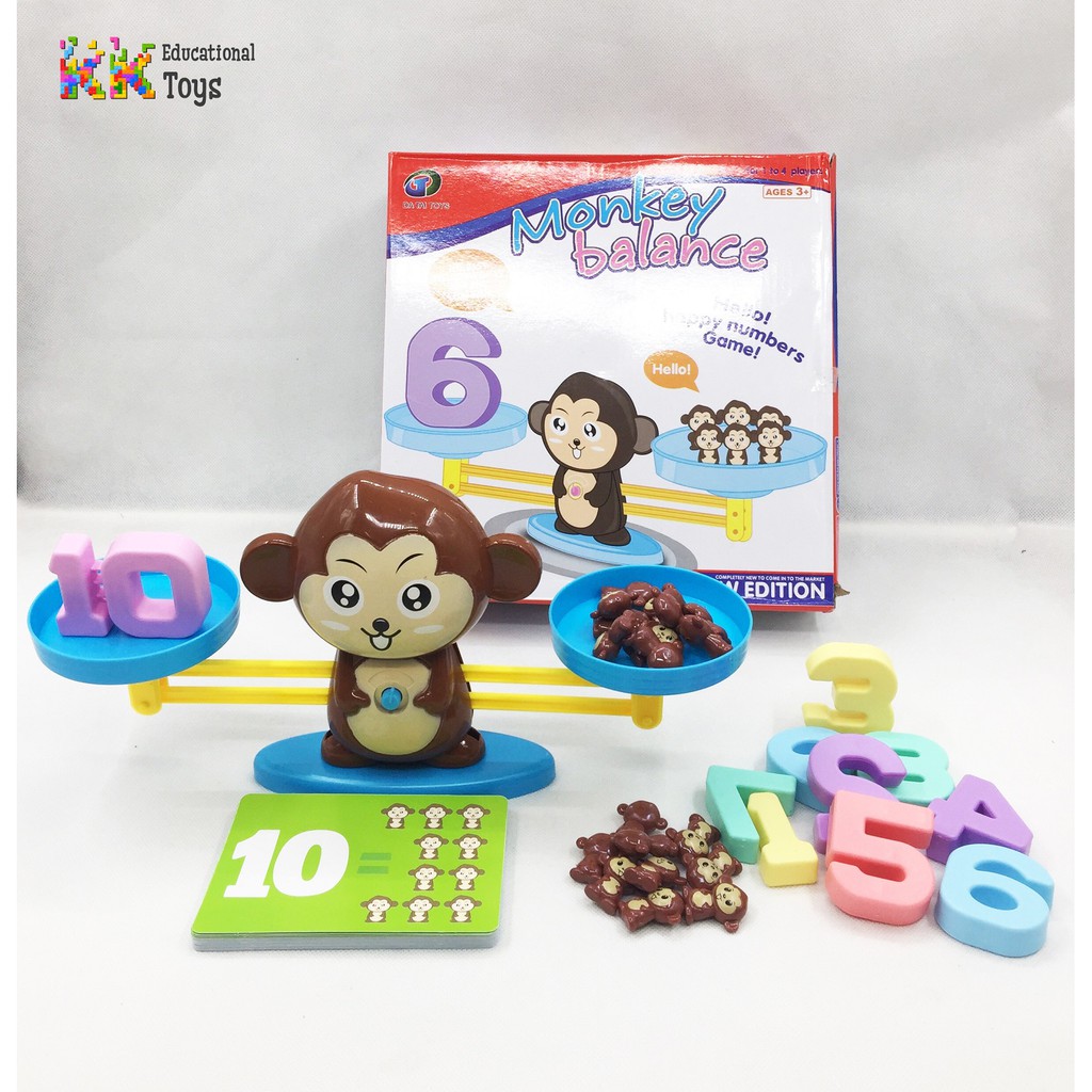 Đồ chơi giáo dục: Toán học cùng khỉ con Monkey balance - Kkstore