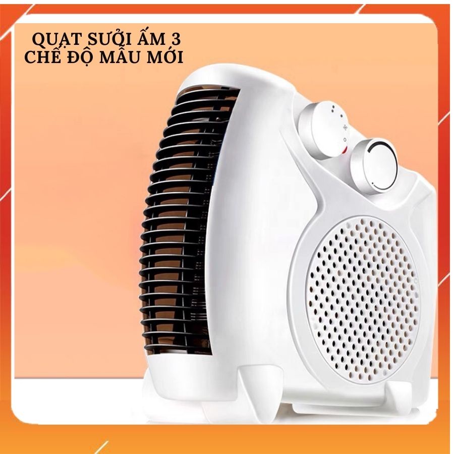 Quạt sưởi ấm đa năng 1 chiều tiết kiệm điện - máy sưởi ấm mini công suất 500W làm nóng nhanh trong 3s