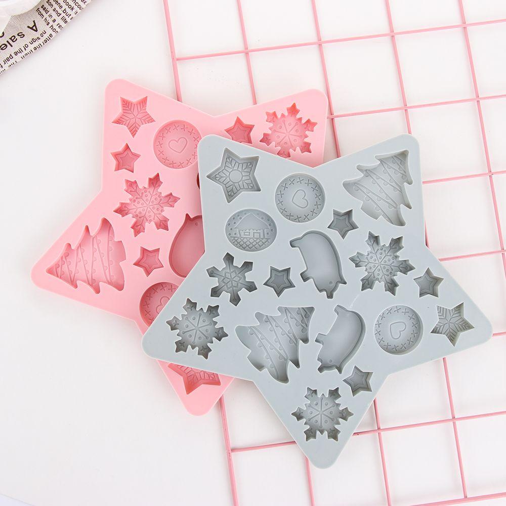 Khuôn Silicone Cấp Thực Phẩm Hình Người Tuyết Làm Bánh DIY