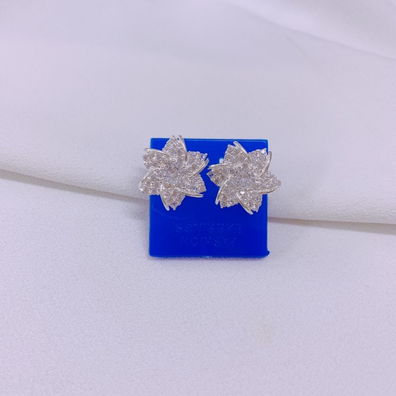 BÔNG TAI HOA SEN LINH MIU SILVER