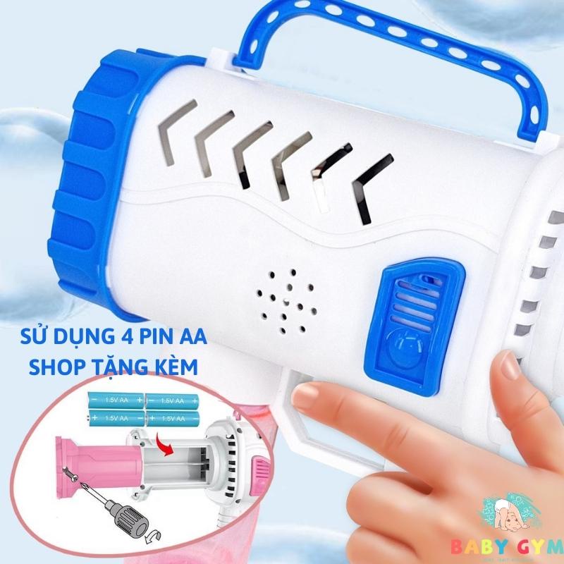 Súng bắn bong bóng xà phòng, nhiều mẫu, siêu mạnh, tặng kèm pin, máy thổi bong bóng  - BABYGYM