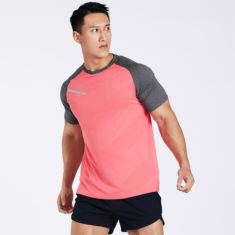 Áo thun thể thao nam tay ngắn thoáng khí nhanh khô chơi bóng rổ và tập luyện