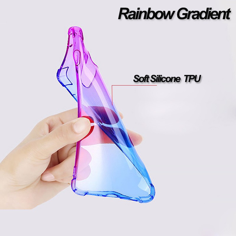 Ốp Điện Thoại Tpu + Acrylic Mềm Chống Sốc Chống Rơi Màu Gradient Cho Samsung Galaxy / J4 J5 J6 J7 J730 Pro Plus Core Prime 2017 2018 / 757219