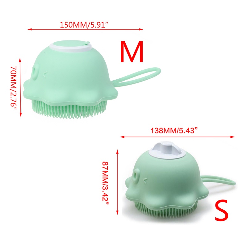 Bàn Chải Tắm Chà Xát Massage Tẩy Tế Bào Chết Toàn Thân Bằng Silicone Kèm Ngăn Đựng Xà Phòng Cho Nam Và Nữ YOUYO