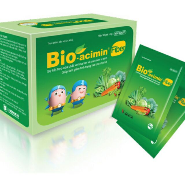 Bioacemin Fiber Tăng Cường Chất Xơ ,Giảm Táo Bón (hộp 30 gói)