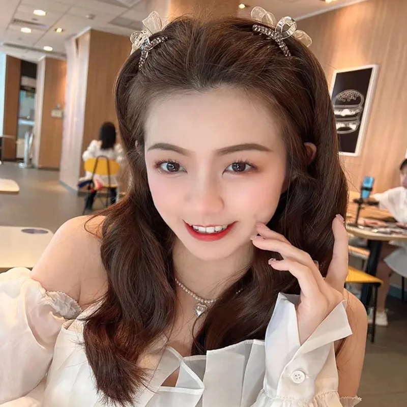 Kẹp Tóc Hình Nơ Hai Mặt Lưới Cá Mập Thời Trang Hàn Quốc Dành Cho Nữ 2022