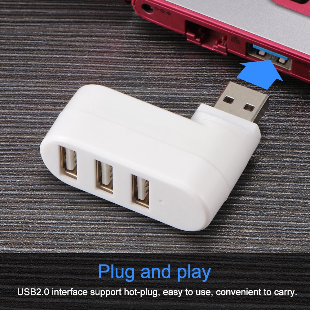 【Ready Stock】Rotatable Tốc Độ Cao 3 Cổng HUB USB 2.0 Bộ Chia USB Adapter Cho Máy Tính Xách Tay/Máy Tính Bảng Máy Tính Máy Tính Thiết Bị Ngoại Vi