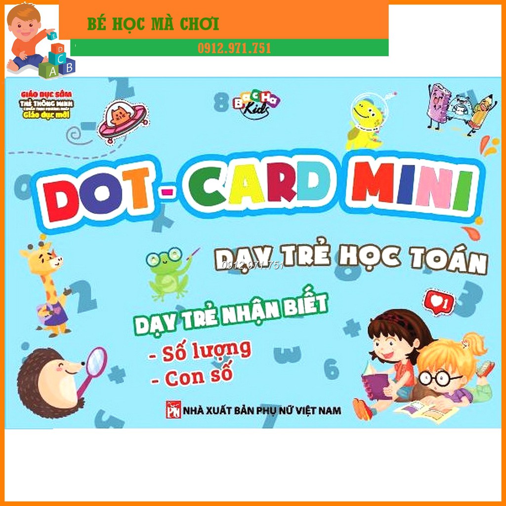 Bộ 50 Thẻ dot học toán DOT CARD GLEN DOMAN khổ A5 chống lóa mắt