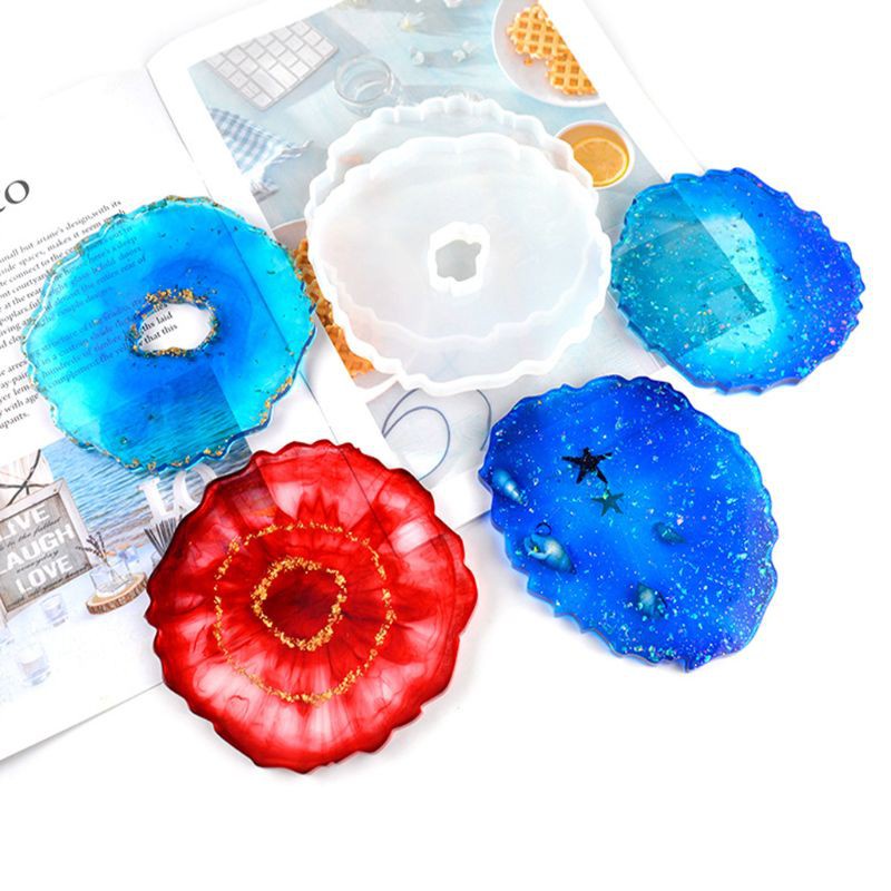 Khuôn Silicone Tạo Hình Làm Đế Lót Ly Bằng Epoxy Resin Thiết Kế Độc Đáo Tiện Dụng