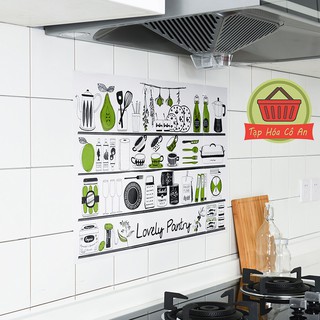Giấy dán tường bếp hoạ tiết