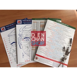 Tờ sơ đồ huyệt màu + 52 phác đồ A4