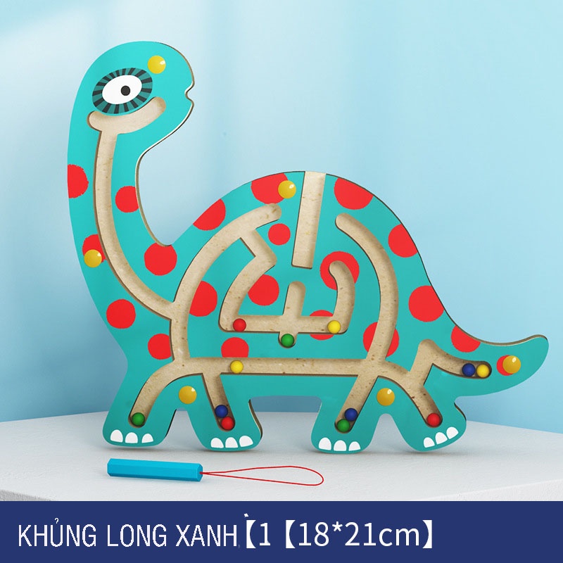 Mê cung nam châm gỗ, đồ chơi an toàn rèn luyện kỹ năng, tính tập trung kiên nhẫn, khéo léo chính xác, tư duy logic