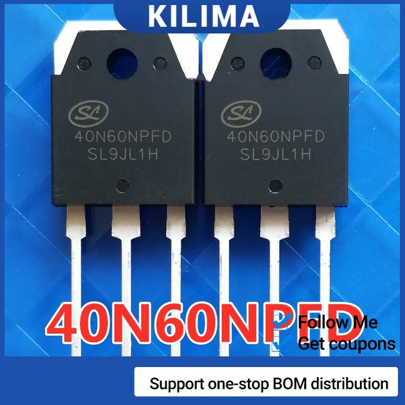 Set 2 Linh Kiện Bán Dẫn Mosfet 40N60 40N60NPFD 60N60FD1 TO-3P 600V 40A IGBT Cho Máy Hàn