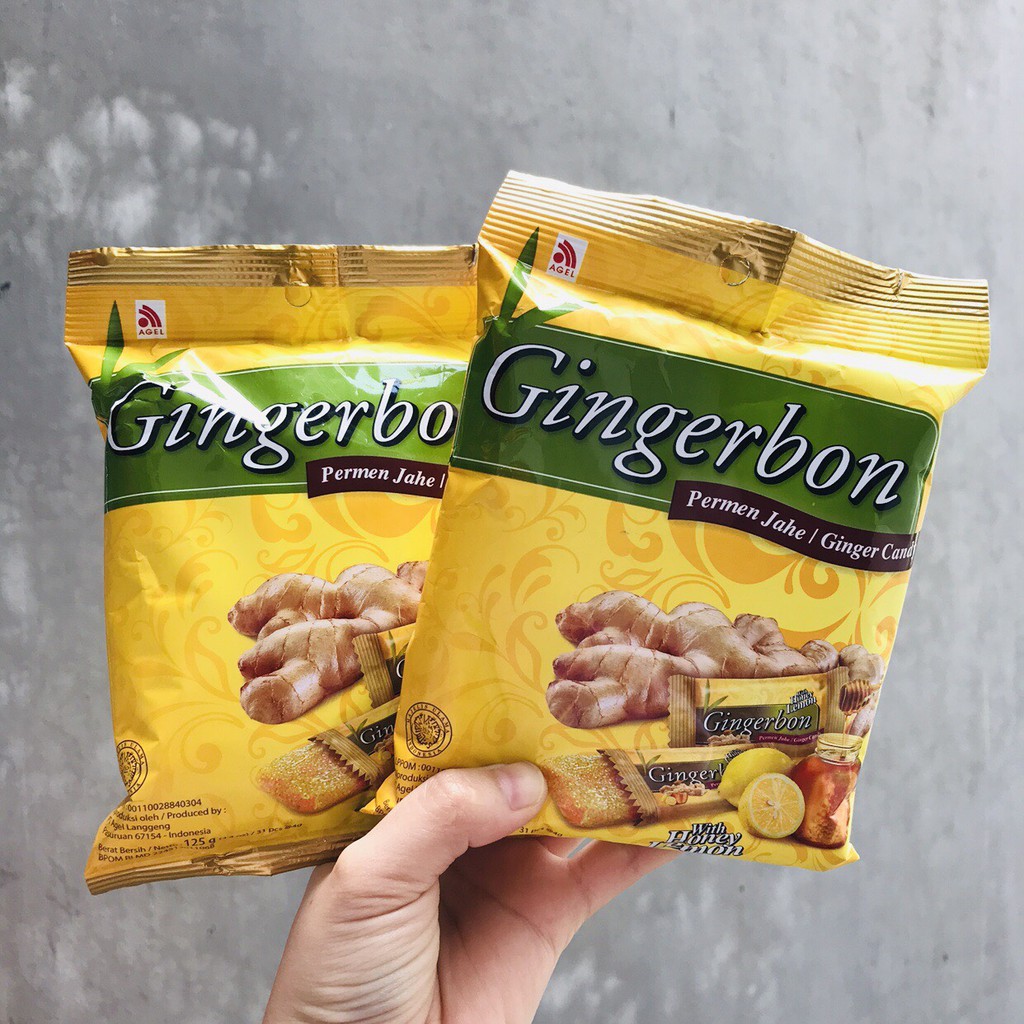 Kẹo Gừng Chanh Mật Ong Gingerbon_Gói 125g