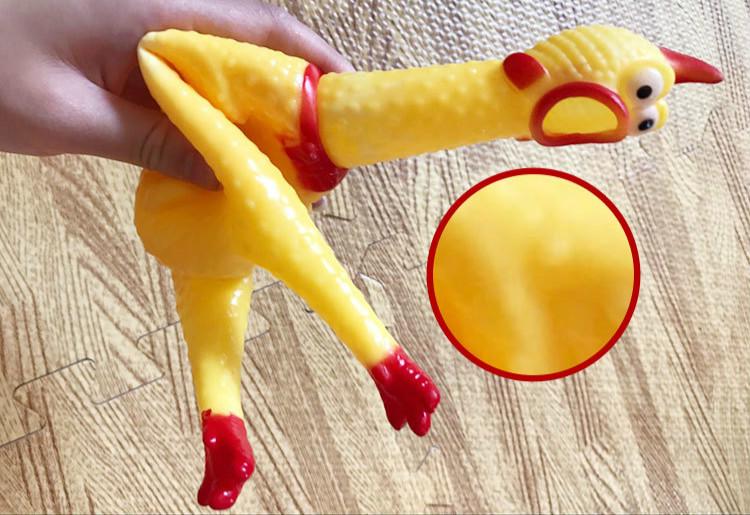 Gà đồ chơi bóp phát âm thanh