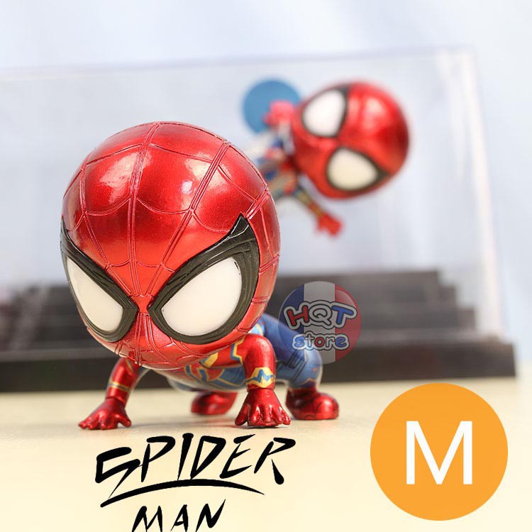 Mô hình iRon Spider Man Chibi đầu lắc lư - Avengers 3 Infinity War - Cuộc Chiến Vô Cực