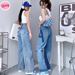 Quần Jean Nữ Ruxy Suông Đai Eo