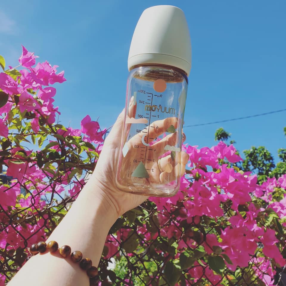 Bình Sữa Moyuum Họa Tiết Mẫu Mới 170ml 270ml | Minizon Kids