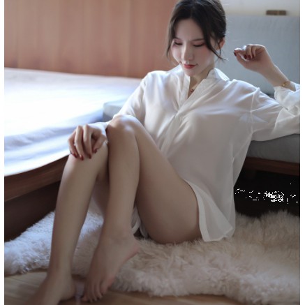 Đồ ngủ xuyên thấu - Áo Sơ Mi Ngủ Voan 5015 | BigBuy360 - bigbuy360.vn