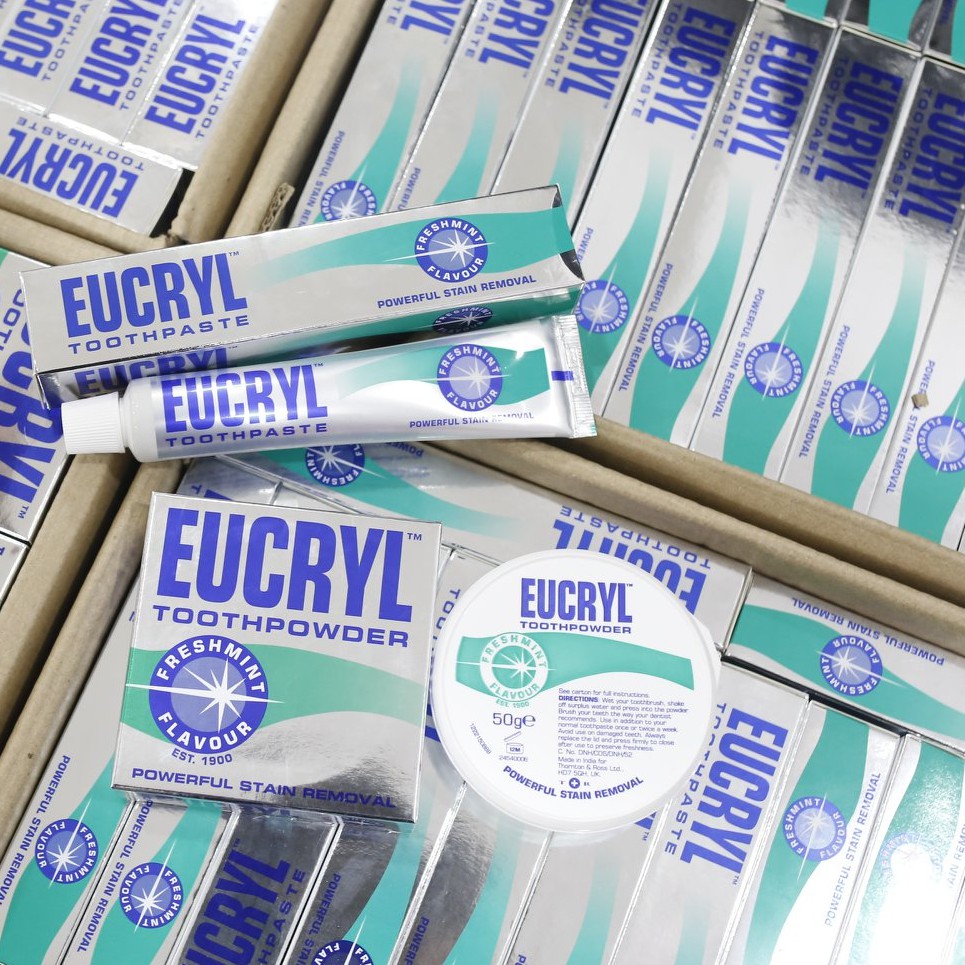 Bột Tẩy Trắng Răng Eucryl Toothpowder (50g)