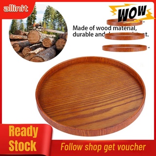 Allinit Khay gỗ tròn bảo vệ và thức ăn tiện ích