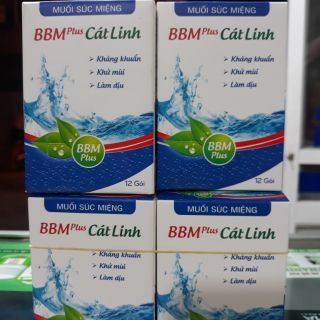 Muối súc miệng BBM plus Cát linh hộp 12 gói