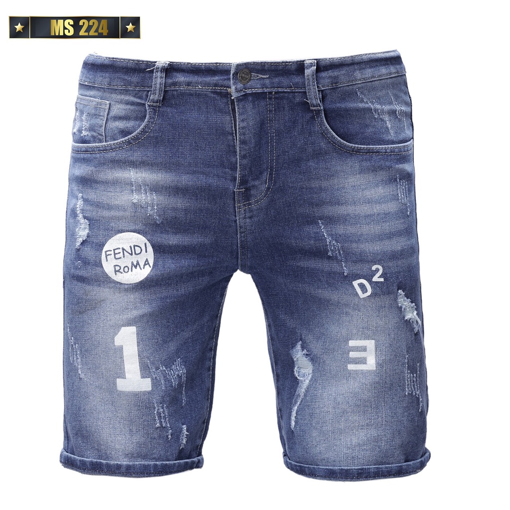 Quần short jean nam Gemini chất liệu Denim co dãn 4 chiều cao cấp KV224