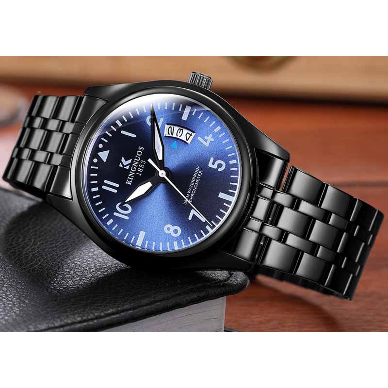 Đồng hồ thời trang nam rẻ đẹp KINGNUOS 1853 chính hãng, mặt lồi chống trày xước cực tốt ( Mã: AK01 ) | BigBuy360 - bigbuy360.vn
