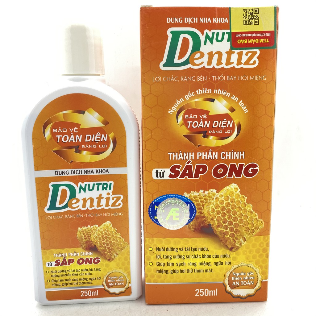 Nước súc miệng NutriDentiz chai 250ml