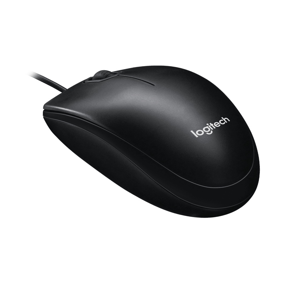 Bàn phím máy tính văn phòng có dây Logitech K120 | Chuột Logitech B100 -  Hàng Chính Hãng