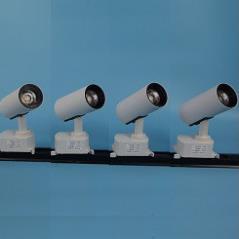 Combo 4 đèn led rọi ray ống bơ 12w + thanh ray 2m